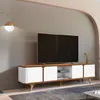 Rack Roma - Blanco y Cedro en Blanco - Muebles para TV, Uruguay | NYR, vista 1 de 2