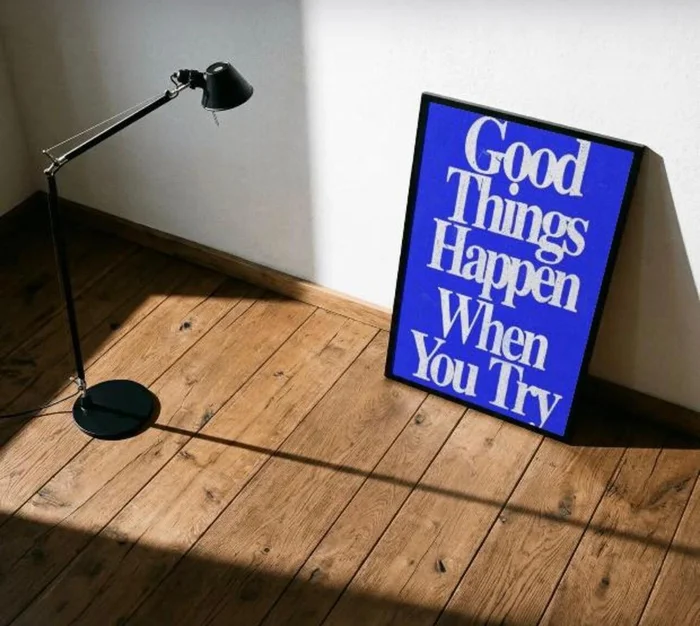 Good Things Happen When You Try en Azul - Láminas, Uruguay | Mara Estudio