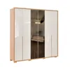Ropero 6 puertas Reflecta 2.4 - Moderna - Marrón y Arena en Multicolor - Roperos y placares, Uruguay | Rústico Hogar, vista 1 de 4