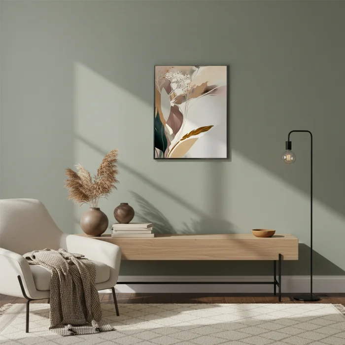 CUADRO CANVAS 40x50cm MARCO FLOR ABSTRACTA - Decoración de pared, Uruguay | Koz, vista 2