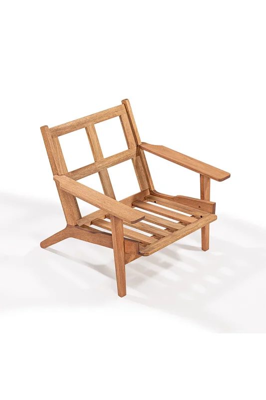 POLTRONA LOTUS ACQUABLOCK NEGRO 93x87x86CM JATOBA en natural y - Muebles para el exterior, Uruguay | Vinibel, vista 5