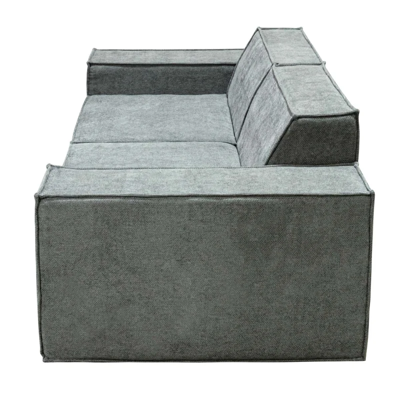 Sofá Modular 3 Cuerpos Espuma Gris Luna en Gris - Sillones y sofás, Uruguay | Divino, vista 4