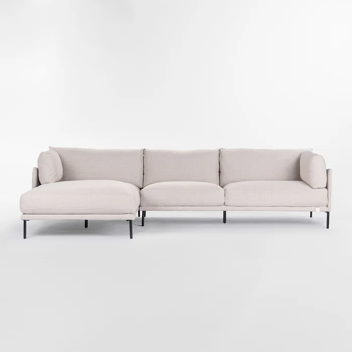 Sofá con chaise COSTA Gris IZQUIERDO - Sillones y sofás, Uruguay | Viasono, vista 2