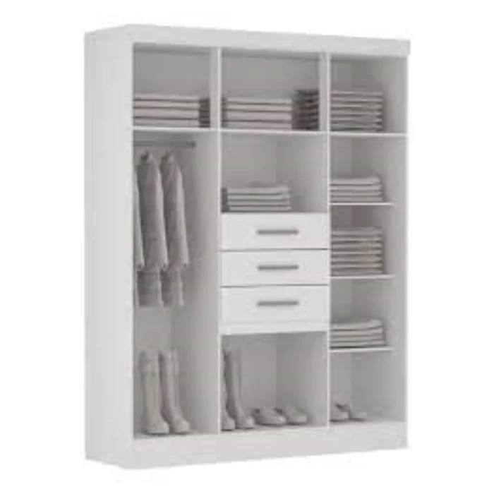Ropero Granada 6 Puertas 3 Cajones Blanco Mdp en Blanco - Roperos y placares, Uruguay | Albanés, vista 2