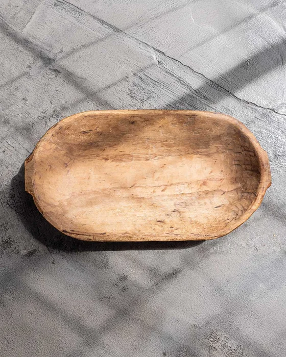 FUENTE VASOURAO OVAL G en Madera natural - Decoración, Uruguay | Fundamento Muebles