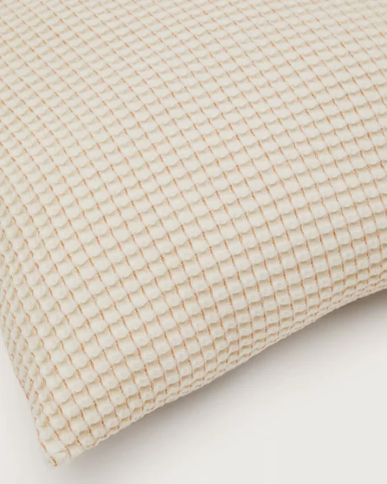 Set Senara de 2 almohadones de algodón beige 45 x 45 cm en Beige - Textiles, Uruguay | Kavehome, vista 3