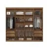 Ropero Placares Master Vip 8 Puertas 8 Estantes Con Espejo Jatoba en JATOBA - Respaldos de cama, Uruguay | Soy Hogar, vista 2 de 8