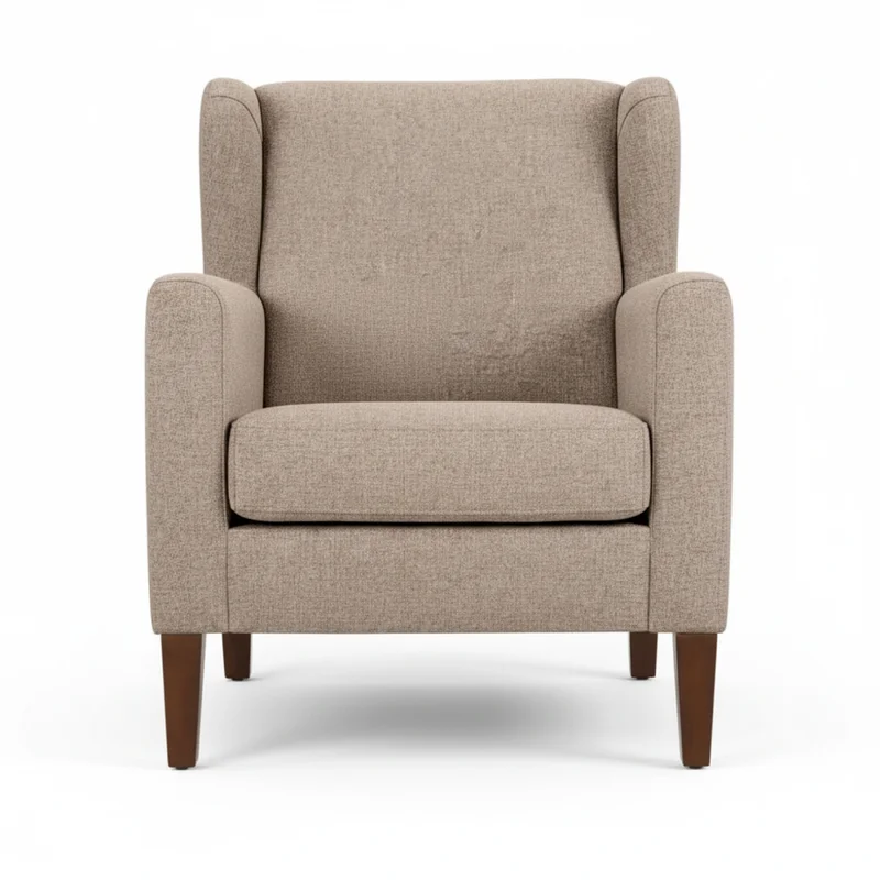 Butaca Marrón Tela Aristocrata en Beige - Sillones y sofás, Uruguay | Divino, vista 4