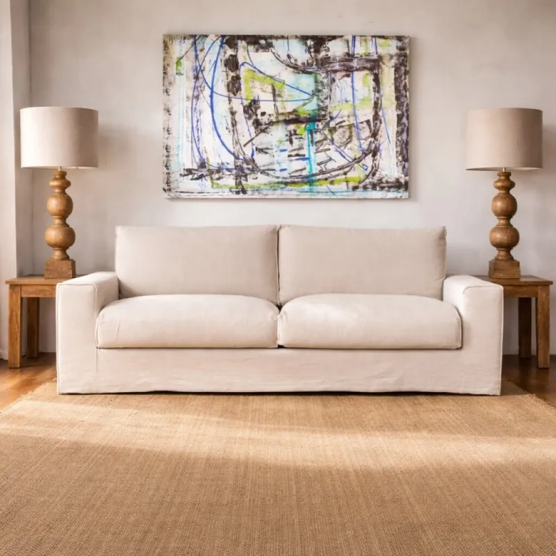 Sillón Cannes 3 Cuerpos Crudo en Beige - Sillones y sofás, Uruguay | Aihaus