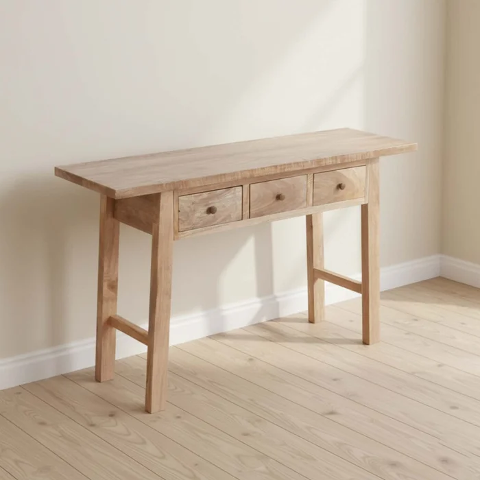 Consola Madera Natural-beige Mango Natural en Madera natural - Mesas de living, Uruguay | Divino
