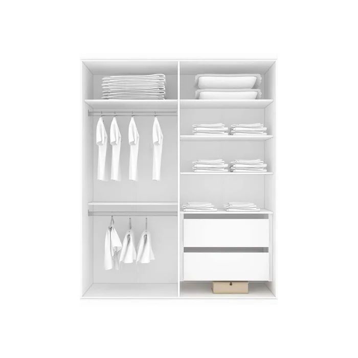 Ropero Placard 2 Puertas Mdf Blanco South en Blanco - Roperos y placares, Uruguay | Divino, vista 3