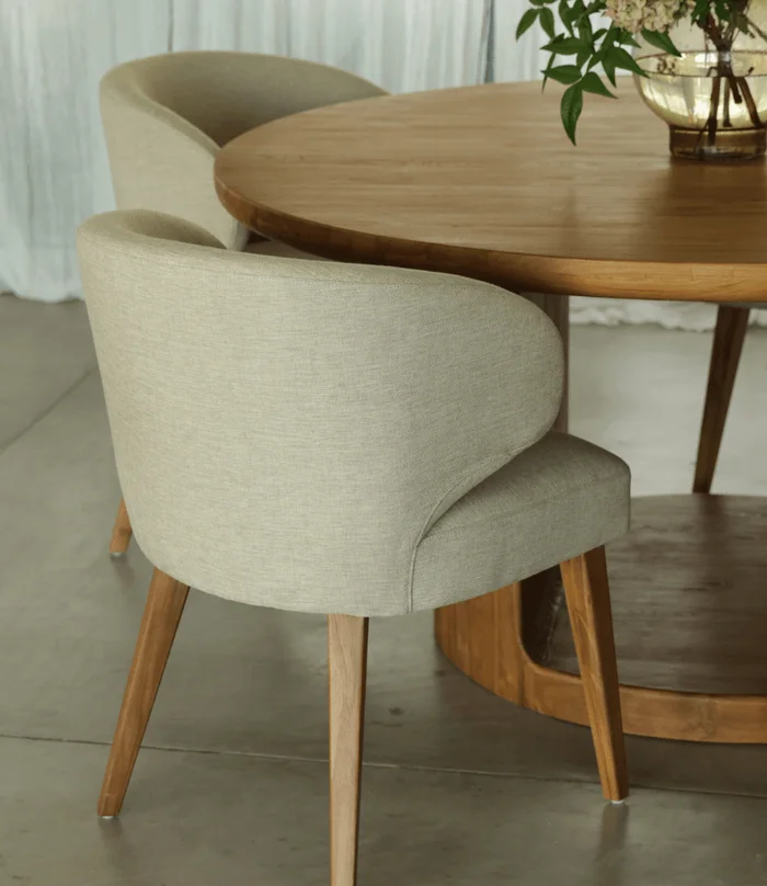 SILLA CALA XL TEKA TAPIZADA en Blanco - Butacas, banquetas y puffs, Uruguay | Masinfinito Casa, vista 2