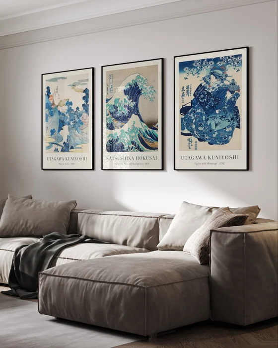 Hokusai & Kuniyoshi en Azul - Láminas, Uruguay | La Cuadrería, vista 2