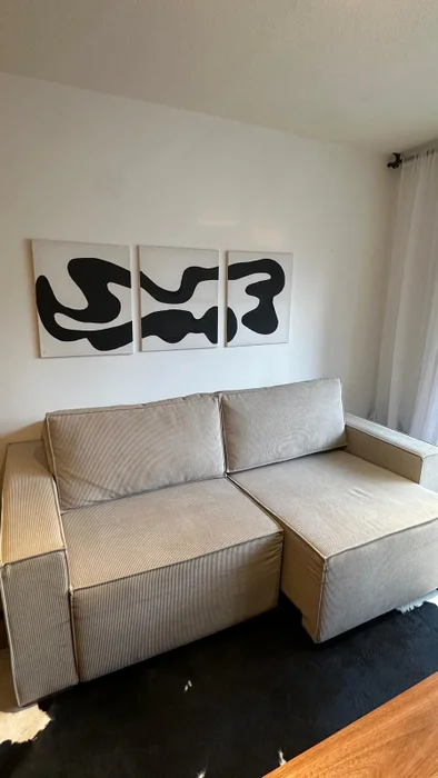 Sofá Retráctil España 3 Cuerpos (210cm) EASY CLEAN – Beige en Beige - Sillones y sofás, Uruguay | Berna home, vista 3