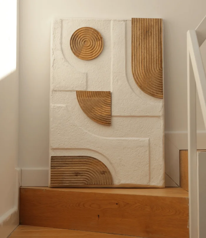 DECO PARED ESPIRALES MADERA en Madera natural - Espejos, Uruguay | Masinfinito Casa, vista 2