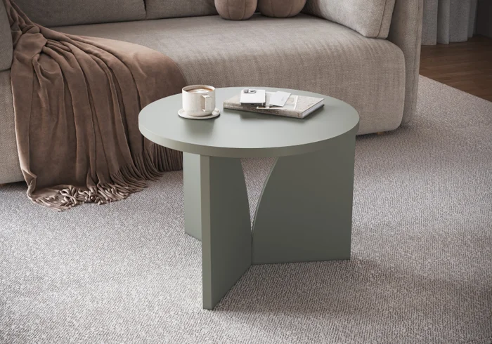 Mesa de Centro Arco 60cm – Verde en Madera natural - Mesas de living, Uruguay | Berna home, vista 2