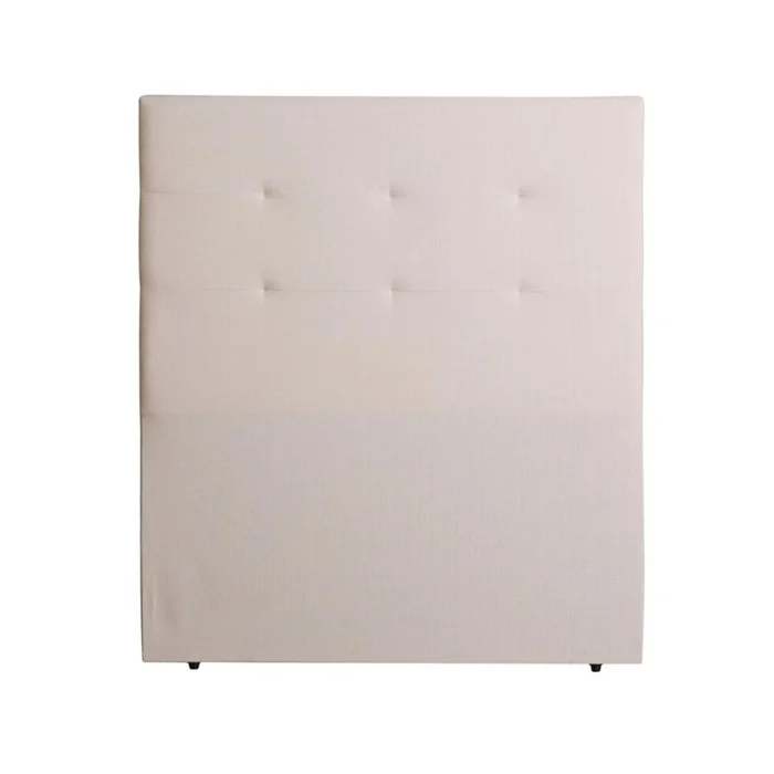 Respaldo Plaza y media tela natural - Beige en Beige - Respaldos de cama, Uruguay | La Cueva Muebles