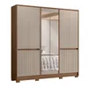 Ropero Placard Dormitorio 10 Puertas 4 Cajones Con Espejo en Multicolor - Roperos y placares, Uruguay | Muebles Express, vista 1 de 5