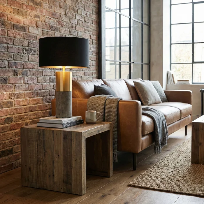 Lámpara de Mesa Industrial Lux Gold - Lámparas de mesa, Uruguay | La Perla, vista 3
