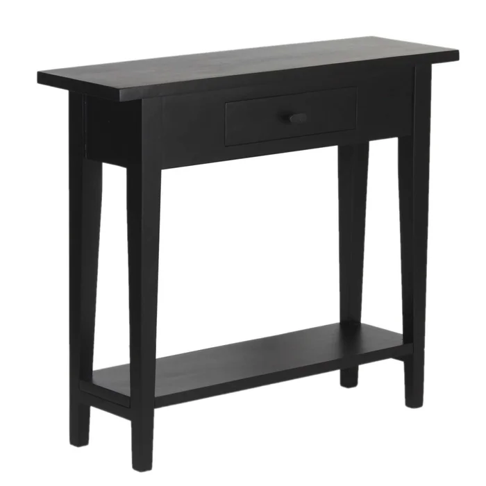 Consola Mdf-y-madera Negro Retro en Negro - Mesas de living, Uruguay | Divino, vista 3