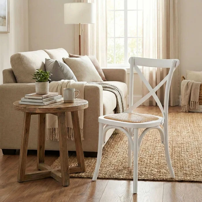 Silla de Comedor Clásica - Vienesa - Blanco en Blanco - Sillas, Uruguay | Ecowood, vista 3
