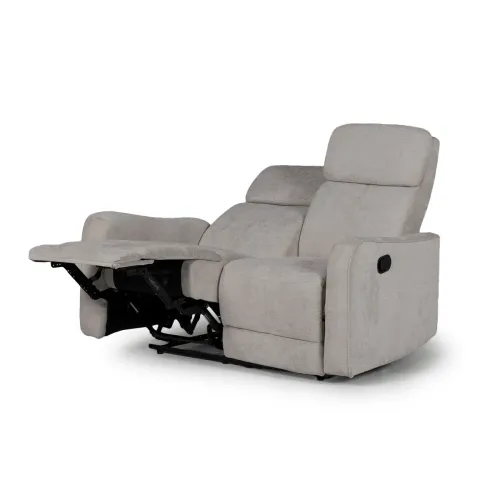Sofá Pacific (Reclinable) - 2 cuerpos - Tela Microfibra - XHR-15 (Greige) en Beige - Sillones y sofás, Uruguay | NYR