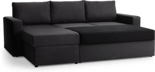 Sofá cama MARSLEV chaise longue gris osc en Gris - Sillones y sofás, Uruguay | JYSK