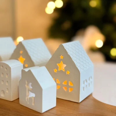 Casitas navideñas x 6 en Blanco - Decoración, Uruguay | Dreams On Time, vista 4
