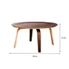 Mesa Eames - Nogal en Marrón - Mesas de living, Uruguay | Walnut, vista 3 de 3
