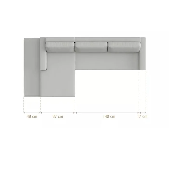 Sillon con chaise Loft en Marrón - Sillones y sofás, Uruguay | La Cueva Muebles, vista 5