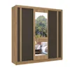 Placard Ropero 3 Puertas Mdp Marron Ibiza Flex en Marrón - Roperos y placares, Uruguay | Divino, vista 2 de 5