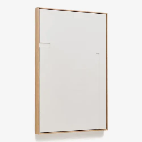 Cuadro Sefri con formas geométricas - rectas blanco 60 x 90 cm en Blanco - Decoración de pared, Uruguay | Kavehome