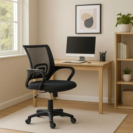 Silla de oficina AeroMesh en Negro - Sillas de escritorio, Uruguay | La Cueva Muebles, vista 9