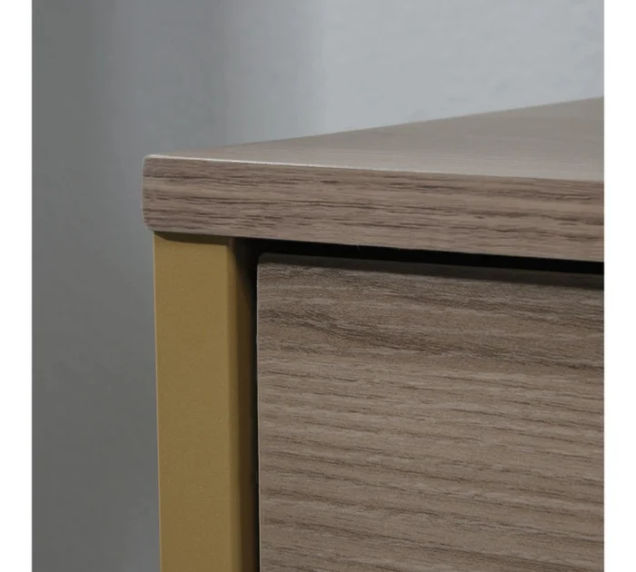 Escritorio Doble Cajonera y Estante Inferior - Sauder - Linea International Lux en Madera natural - Escritorios, Uruguay | Ecowood, vista 4