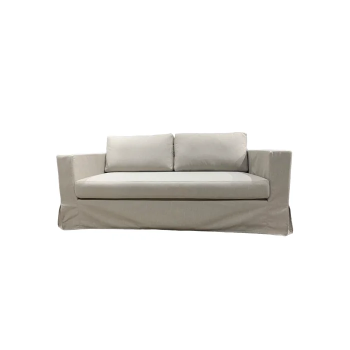 Sofá Mónaco con Funda Desmontable (190cm) - Beige en Madera natural - Sillones y sofás, Uruguay | Berna home