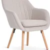 Sillón UDSBJERG tela 1 cuerpo beige/roble en Beige - Butacas, banquetas y puffs, Uruguay | JYSK, vista 1 de 5