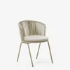 Silla exterior Saconca de cuerda y acero con acabado pintado - beige en Beige - Sillas, Uruguay | Kavehome, vista 1 de 10