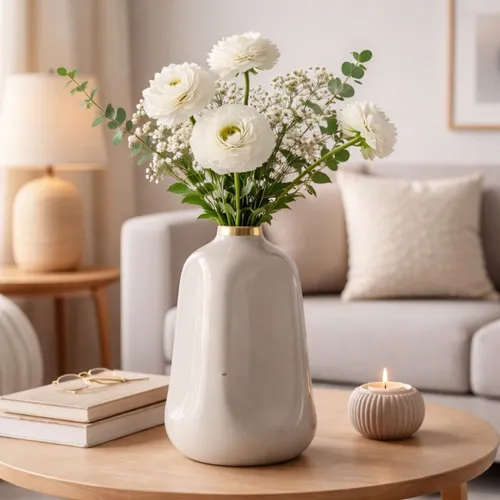 JARRON CORAL Beige Large - Decoración, Uruguay | Viasono