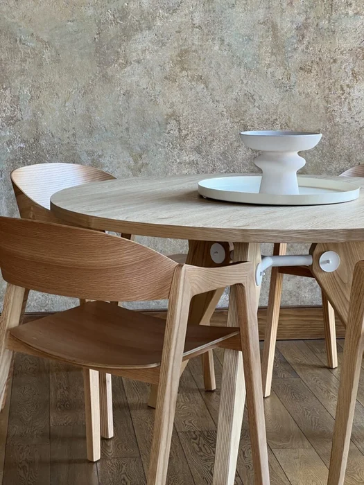Mesa de comedor Gueridon 120 cm - Blanco en Blanco - Mesas de comedor, Uruguay | Samic, vista 2