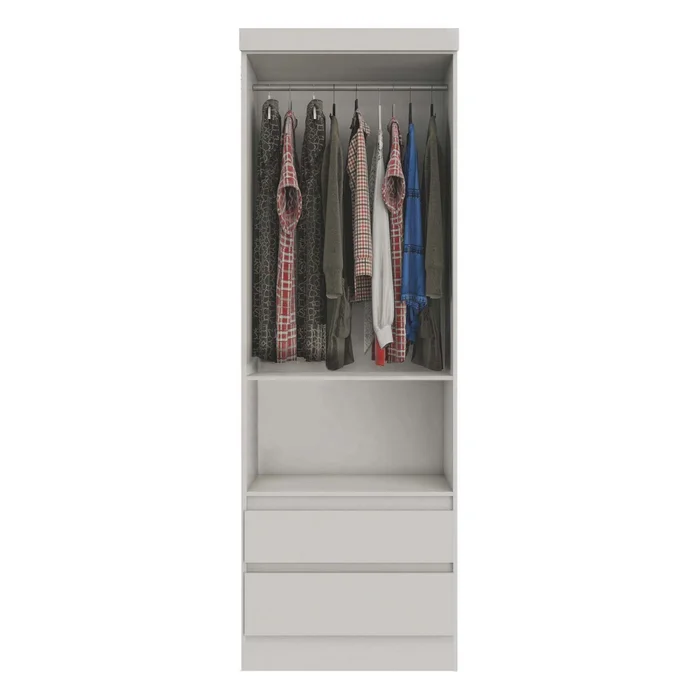 Placard Ropero 2 Puertas Mdp Blanco 0200r Viena en Blanco - Roperos y placares, Uruguay | Divino, vista 2