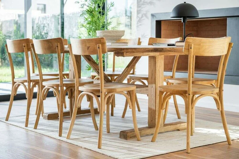 MESA COMEDOR OVAL - OLMO NATURAL - 2.20 X 1.05 MTS en Madera natural - Mesas de comedor, Uruguay | La Iberica, vista 19