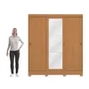 Ropero 3 Puertas Corredizas 180CM - Turin en Madera natural - Roperos y placares, Uruguay | Balton, vista 4 de 11