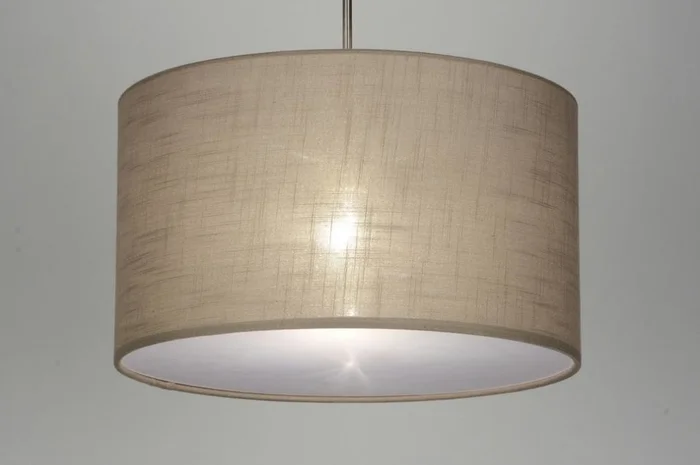 Colgante Simple Lino en Beige - Lámparas colgantes, Uruguay | La Perla