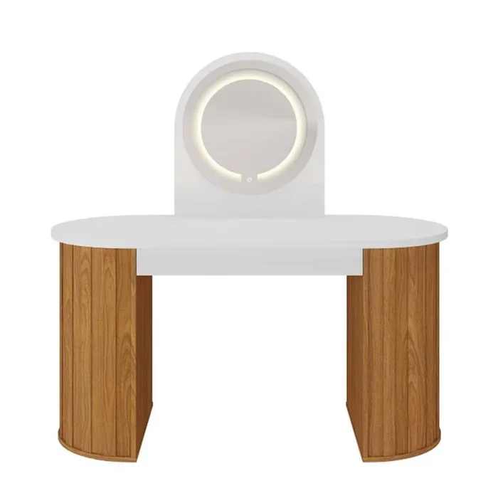 Escritorio Tocador C/luz Mdf Marron Vanity en Marrón - Escritorios y sillas de escritorio, Uruguay | Divino, vista 2