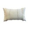 ALMOHADON TRENZAS Y FLECOS 50x30CM CREMA en Off-white - Textiles, Uruguay | Decohogar, vista 2 de 3