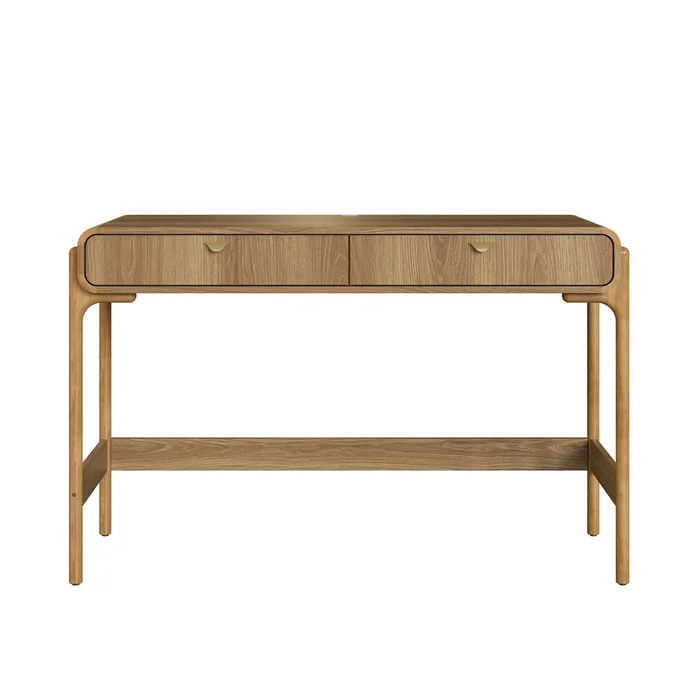 Escritorio Select - 2 cajones - Natural en Marrón - Escritorios, Uruguay | Nyr, vista 3