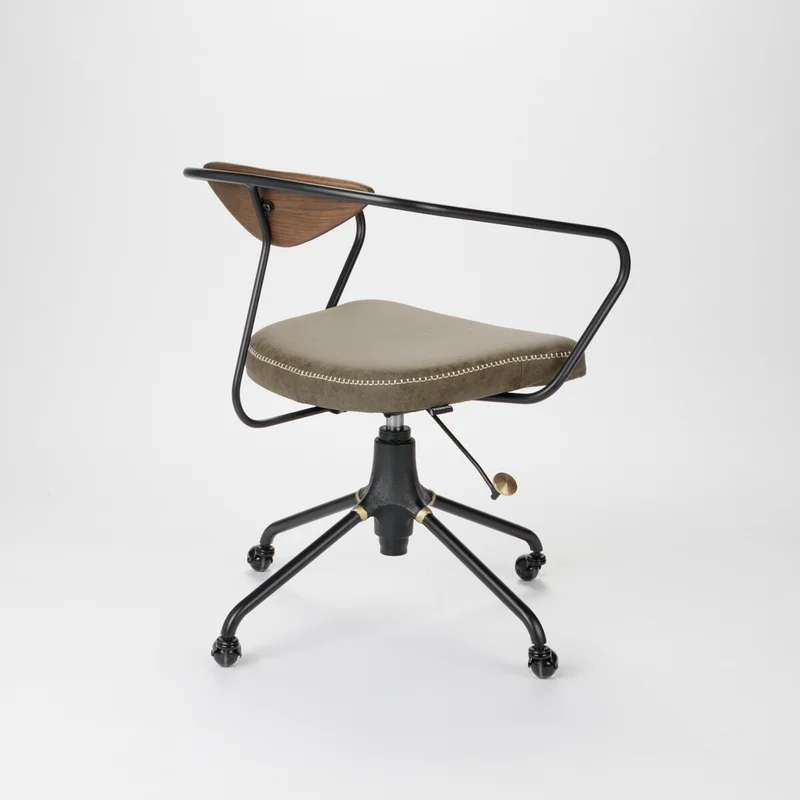 Silla de escritorio RUBENS Verde en Verde oliva - Sillas, Uruguay | Viasono, vista 3