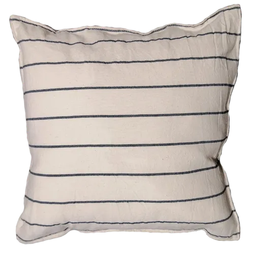Almohadón Rayado en Blanco - Textiles, Uruguay | Tutto Deco