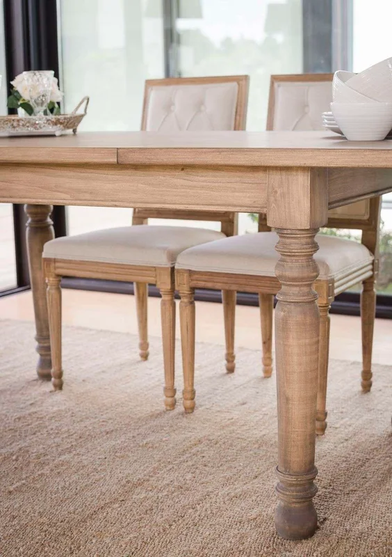 MESA COMEDOR DE CEDRO EMMA - EXTENSIBLE en Madera natural - Mesas de comedor, Uruguay | La Iberica, vista 15