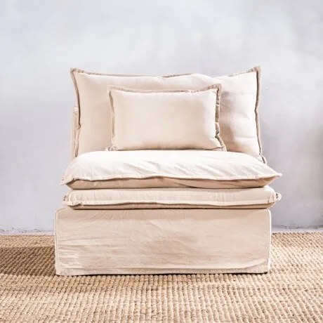 Módulo Stephen Central 95cm Beige en Beige - Sillones y sofás, Uruguay | Aihaus